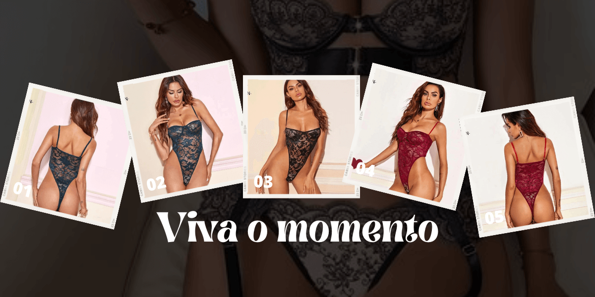 Lingerie Veneza Doll Pitaya Victoria's - Conjunto Completo